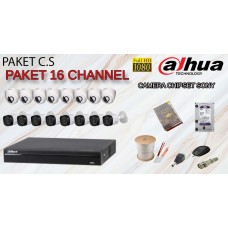 [PAKET C.S] PAKET CCTV TERLENGKAP SIAP PASANG DAHUA 16 CHANNEL 2MP 1080P HD CHIPSET SONY TERMURAH
